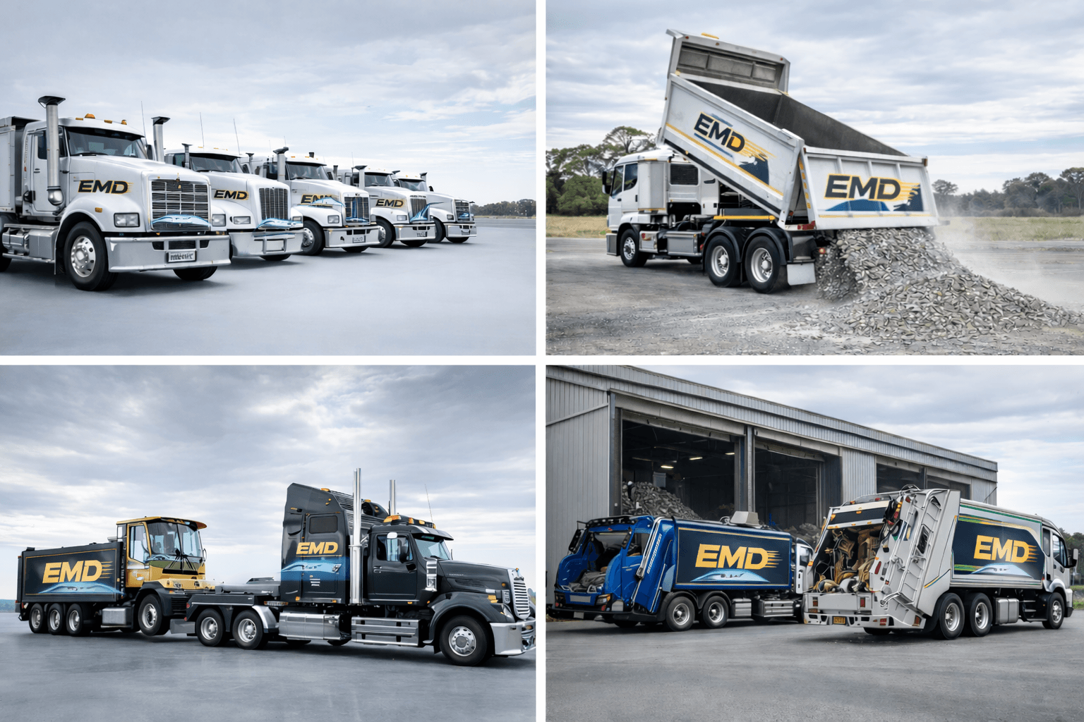 Professional excavator on construction site